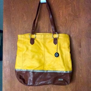 Large Yellow Shoulder Purse | The Sak